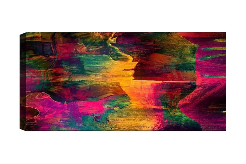Canvastavla YTY Abstract & Fractals Flerfärgad - 120x50 cm - Inredning - Tavlor & konst - Canvastavlor