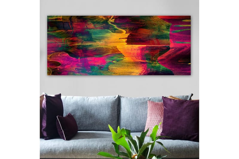 Canvastavla YTY Abstract & Fractals Flerfärgad - 120x50 cm - Inredning - Tavlor & konst - Canvastavlor