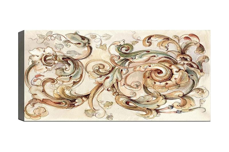 Canvastavla YTY Abstract & Fractals Flerfärgad - 120x50 cm - Inredning - Tavlor & konst - Canvastavlor
