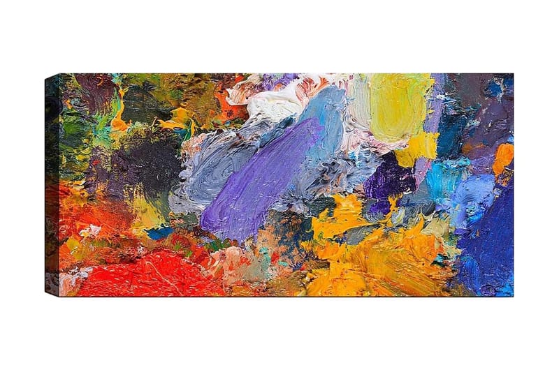 Canvastavla YTY Abstract & Fractals Flerfärgad - 120x50 cm - Inredning - Tavlor & konst - Canvastavlor