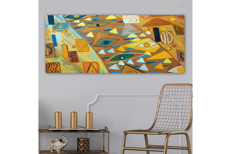 Canvastavla YTY Abstract & Fractals Flerfärgad - 120x50 cm - Inredning - Tavlor & konst - Canvastavlor