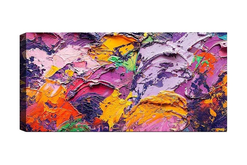 Canvastavla YTY Abstract & Fractals Flerfärgad - 120x50 cm - Inredning - Tavlor & konst - Canvastavlor