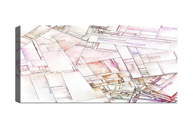 Canvastavla YTY Abstract & Fractals Flerfärgad - 120x50 cm - Inredning - Tavlor & konst - Canvastavlor