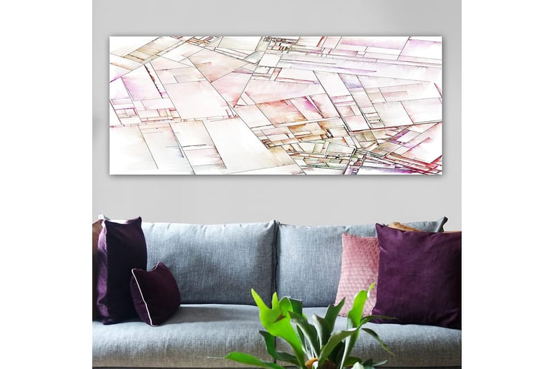 Canvastavla YTY Abstract & Fractals Flerfärgad - 120x50 cm - Inredning - Tavlor & konst - Canvastavlor