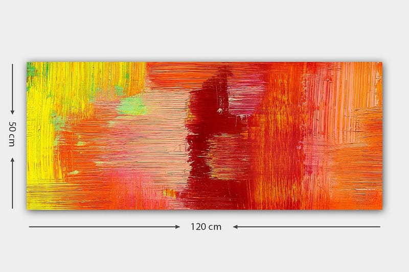 Canvastavla YTY Abstract & Fractals Flerfärgad - 120x50 cm - Inredning - Tavlor & konst - Canvastavlor