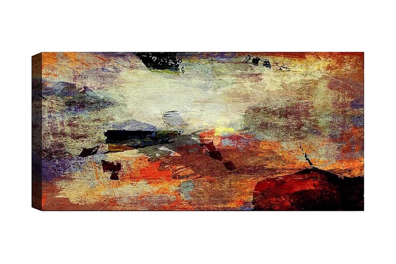 Canvastavla YTY Abstract & Fractals Flerfärgad - 120x50 cm - Inredning - Tavlor & konst - Canvastavlor
