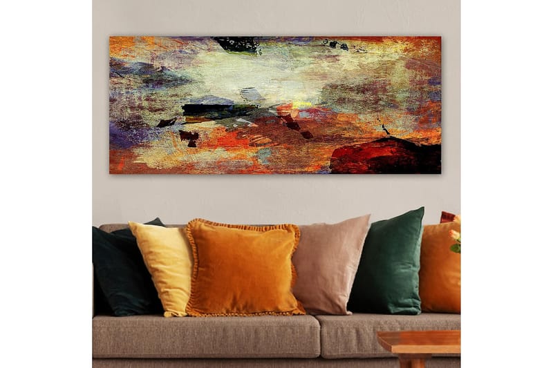 Canvastavla YTY Abstract & Fractals Flerfärgad - 120x50 cm - Inredning - Tavlor & konst - Canvastavlor