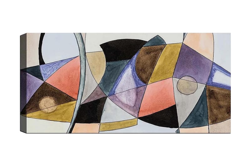 Canvastavla YTY Abstract & Fractals Flerfärgad - 120x50 cm - Inredning - Tavlor & konst - Canvastavlor