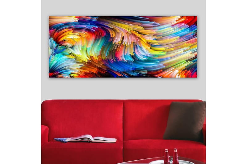Canvastavla YTY Abstract & Fractals Flerfärgad - 120x50 cm - Inredning - Tavlor & konst - Canvastavlor