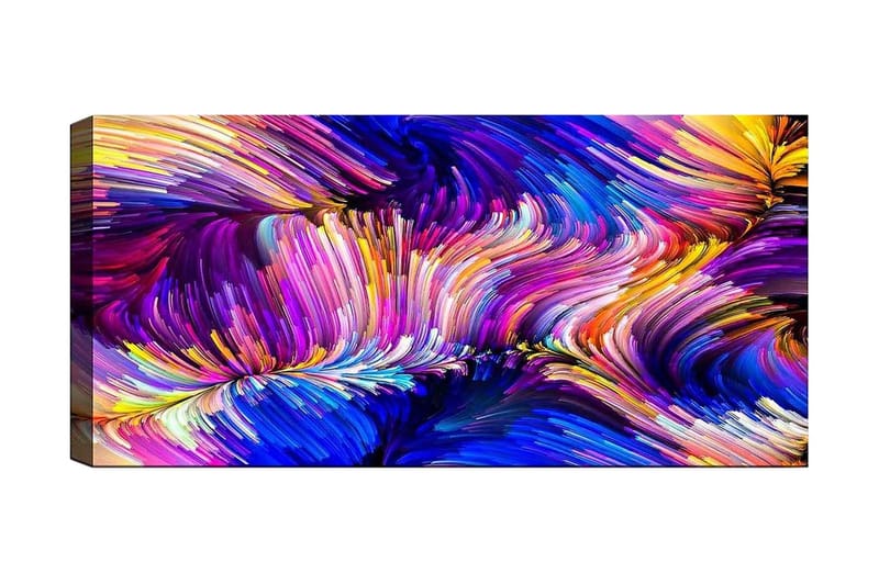 Canvastavla YTY Abstract & Fractals Flerfärgad - 120x50 cm - Inredning - Tavlor & konst - Canvastavlor