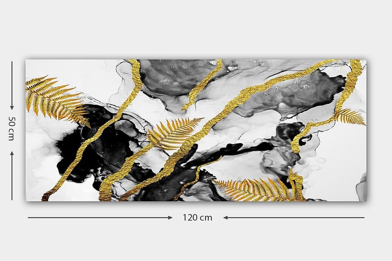 Canvastavla YTY Abstract & Fractals Flerfärgad - 120x50 cm - Inredning - Tavlor & konst - Canvastavlor