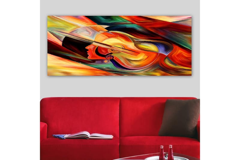Canvastavla YTY Abstract & Fractals Flerfärgad - 120x50 cm - Inredning - Tavlor & konst - Canvastavlor