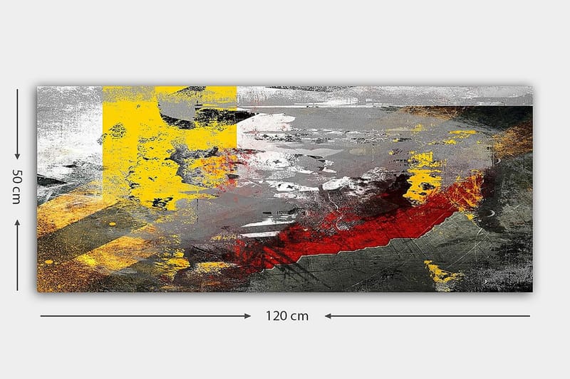 Canvastavla YTY Abstract & Fractals Flerfärgad - 120x50 cm - Inredning - Tavlor & konst - Canvastavlor
