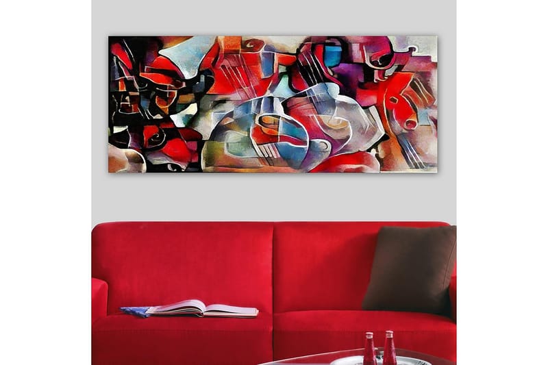 Canvastavla YTY Abstract & Fractals Flerfärgad - 120x50 cm - Inredning - Tavlor & konst - Canvastavlor