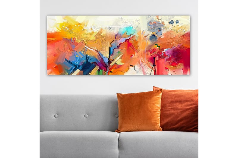 Canvastavla YTY Abstract & Fractals Flerfärgad - 120x50 cm - Inredning - Tavlor & konst - Canvastavlor