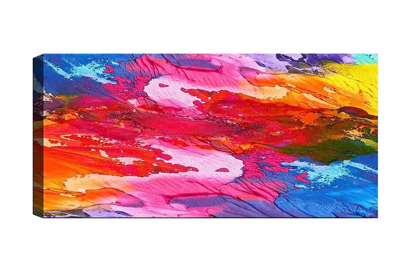 Canvastavla YTY Abstract & Fractals Flerfärgad - 120x50 cm - Inredning - Tavlor & konst - Canvastavlor