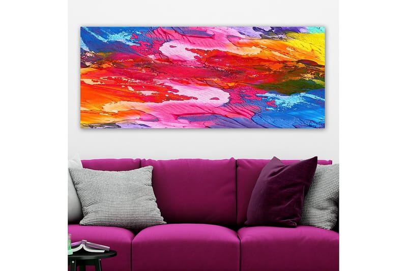 Canvastavla YTY Abstract & Fractals Flerfärgad - 120x50 cm - Inredning - Tavlor & konst - Canvastavlor