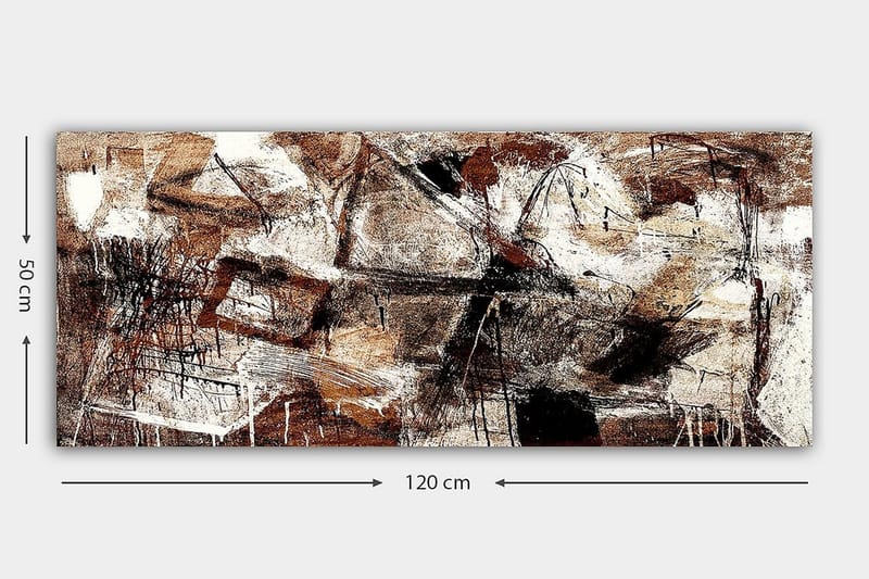 Canvastavla YTY Abstract & Fractals Flerfärgad - 120x50 cm - Inredning - Tavlor & konst - Canvastavlor