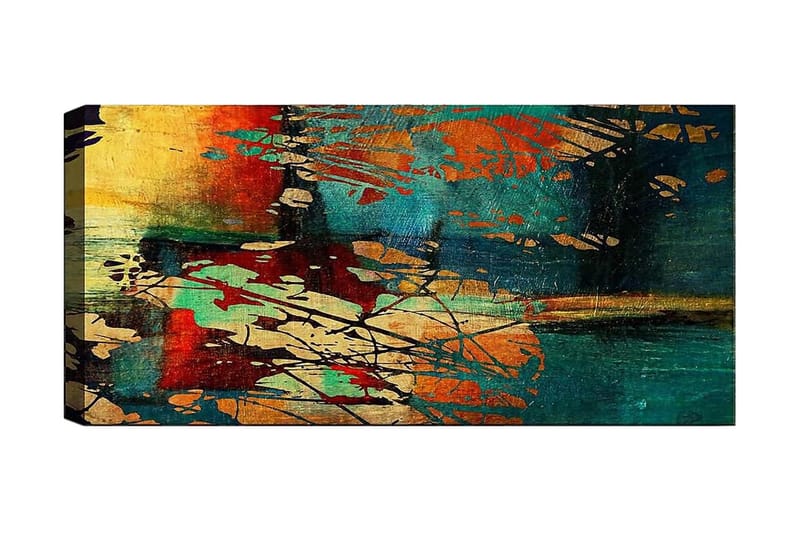 Canvastavla YTY Abstract & Fractals Flerfärgad - 120x50 cm - Inredning - Tavlor & konst - Canvastavlor
