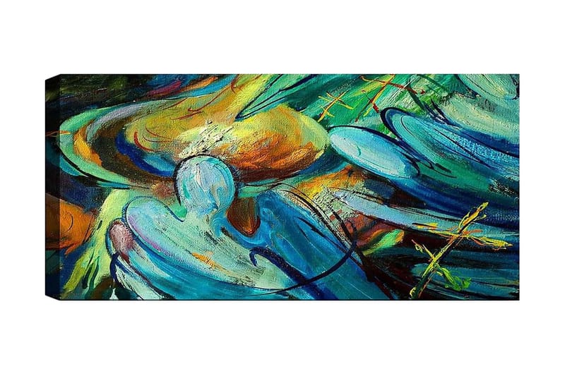 Canvastavla YTY Abstract & Fractals Flerfärgad - 120x50 cm - Inredning - Tavlor & konst - Canvastavlor