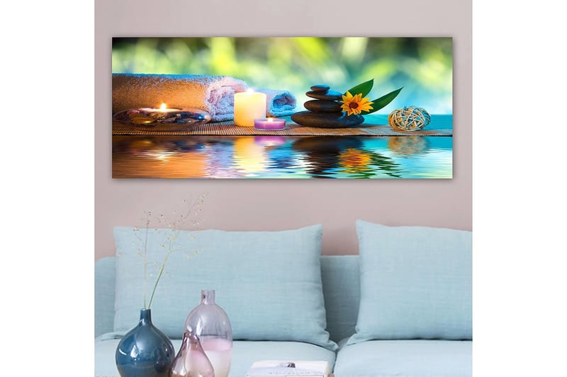 Canvastavla YTY Abstract & Fractals Flerfärgad - 120x50 cm - Inredning - Tavlor & konst - Canvastavlor