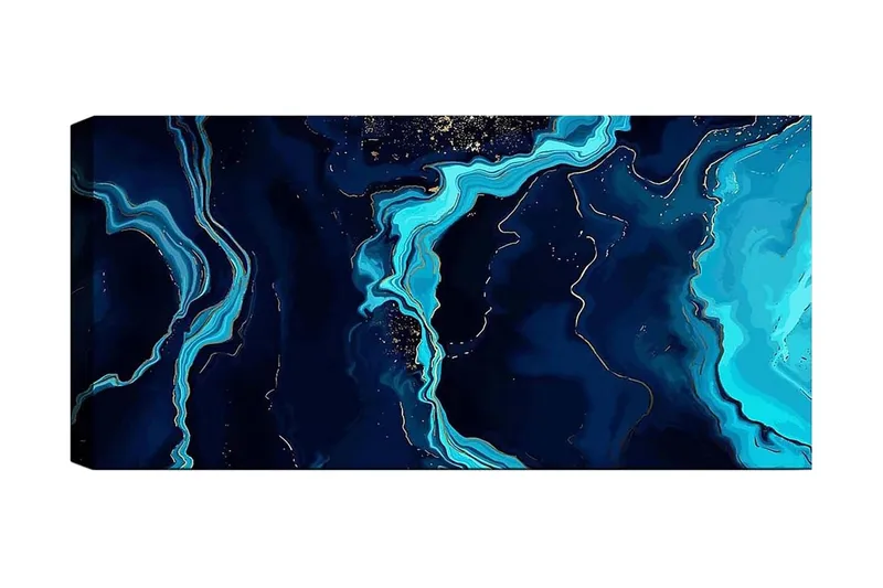 Canvastavla YTY Abstract & Fractals Flerfärgad - 120x50 cm - Inredning - Tavlor & konst - Canvastavlor