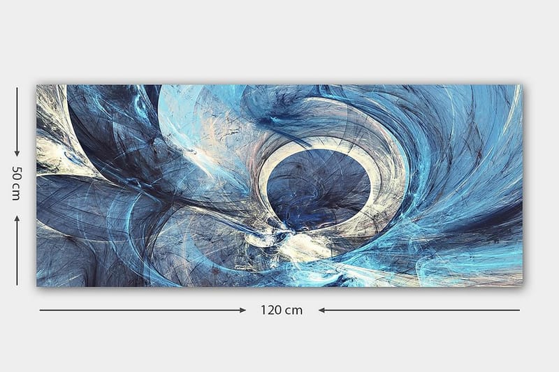 Canvastavla YTY Abstract & Fractals Flerfärgad - 120x50 cm - Inredning - Tavlor & konst - Canvastavlor