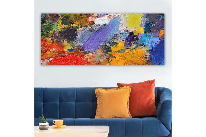 Canvastavla YTY Abstract & Fractals Flerfärgad - 120x50 cm - Inredning - Tavlor & konst - Canvastavlor