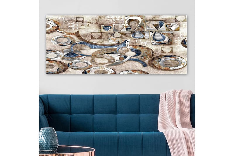 Canvastavla YTY Abstract & Fractals Flerfärgad - 120x50 cm - Inredning - Tavlor & konst - Canvastavlor