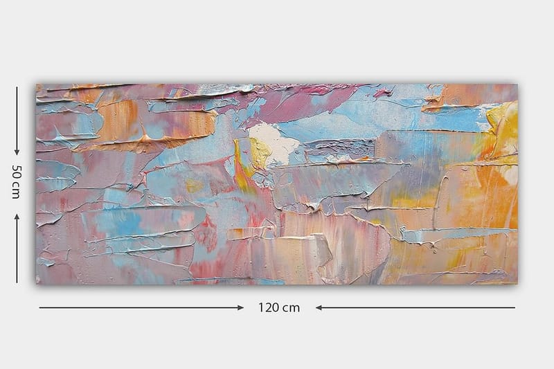 Canvastavla YTY Abstract & Fractals Flerfärgad - 120x50 cm - Inredning - Tavlor & konst - Canvastavlor