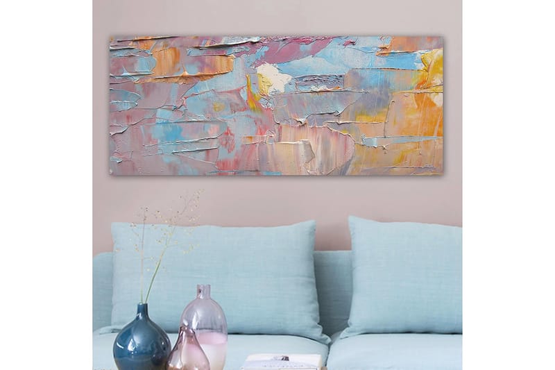 Canvastavla YTY Abstract & Fractals Flerfärgad - 120x50 cm - Inredning - Tavlor & konst - Canvastavlor
