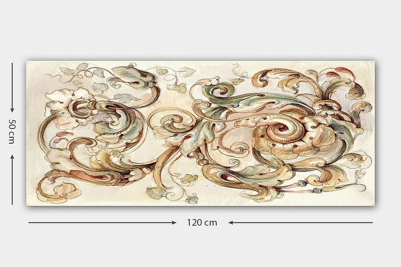 Canvastavla YTY Abstract & Fractals Flerfärgad - 120x50 cm - Inredning - Tavlor & konst - Canvastavlor