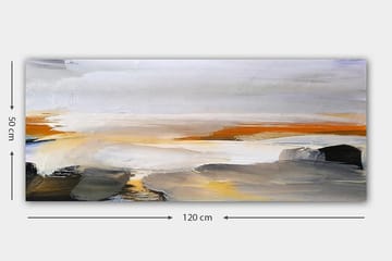 Canvastavla YTY Abstract & Fractals Flerfärgad - 120x50 cm - Inredning - Tavlor & konst - Canvastavlor