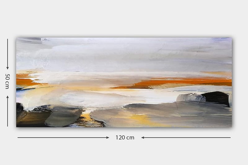 Canvastavla YTY Abstract & Fractals Flerfärgad - 120x50 cm - Inredning - Tavlor & konst - Canvastavlor