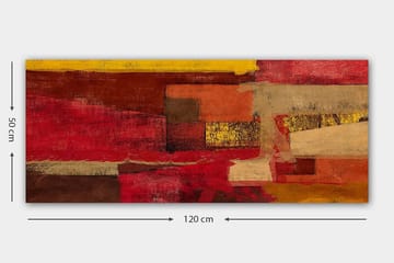Canvastavla YTY Abstract & Fractals Flerfärgad - 120x50 cm - Inredning - Tavlor & konst - Canvastavlor