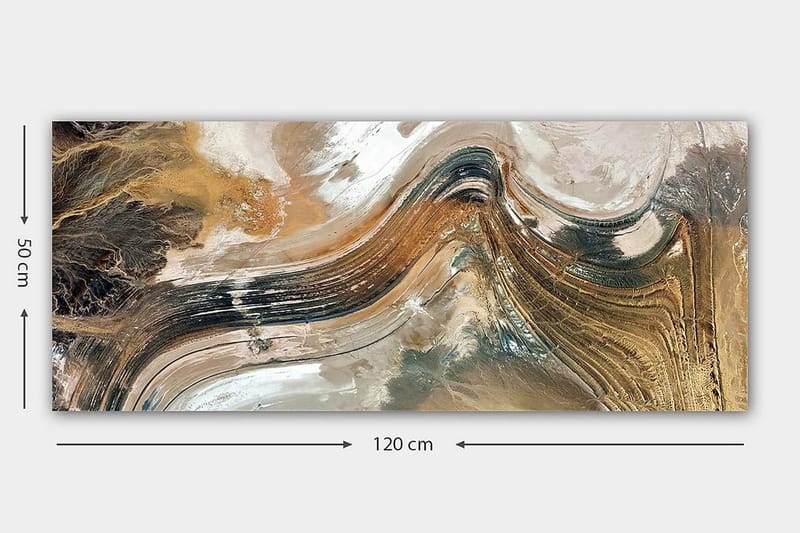 Canvastavla YTY Abstract & Fractals Flerfärgad - 120x50 cm - Inredning - Tavlor & konst - Canvastavlor