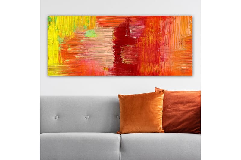 Canvastavla YTY Abstract & Fractals Flerfärgad - 120x50 cm - Inredning - Tavlor & konst - Canvastavlor