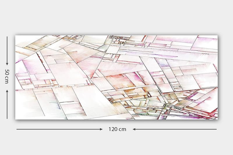 Canvastavla YTY Abstract & Fractals Flerfärgad - 120x50 cm - Inredning - Tavlor & konst - Canvastavlor