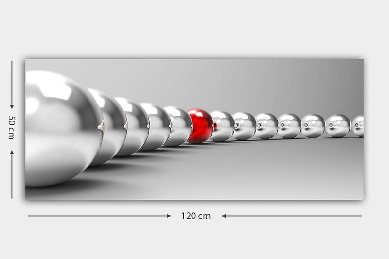 Canvastavla YTY Abstract & Fractals Flerfärgad - 120x50 cm - Inredning - Tavlor & konst - Canvastavlor