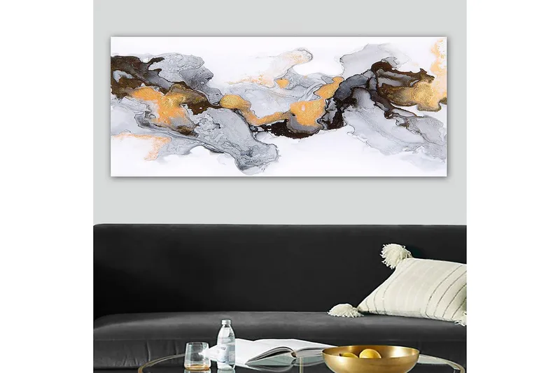 Canvastavla YTY Abstract & Fractals Flerfärgad - 120x50 cm - Inredning - Tavlor & konst - Canvastavlor