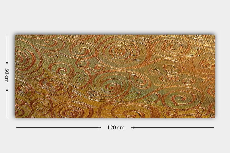 Canvastavla YTY Abstract & Fractals Flerfärgad - 120x50 cm - Inredning - Tavlor & konst - Canvastavlor