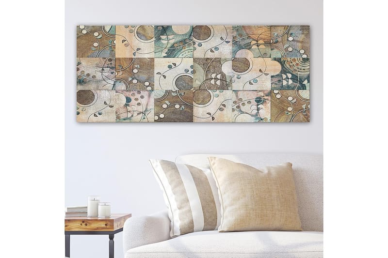 Canvastavla YTY Abstract & Fractals Flerfärgad - 120x50 cm - Inredning - Tavlor & konst - Canvastavlor