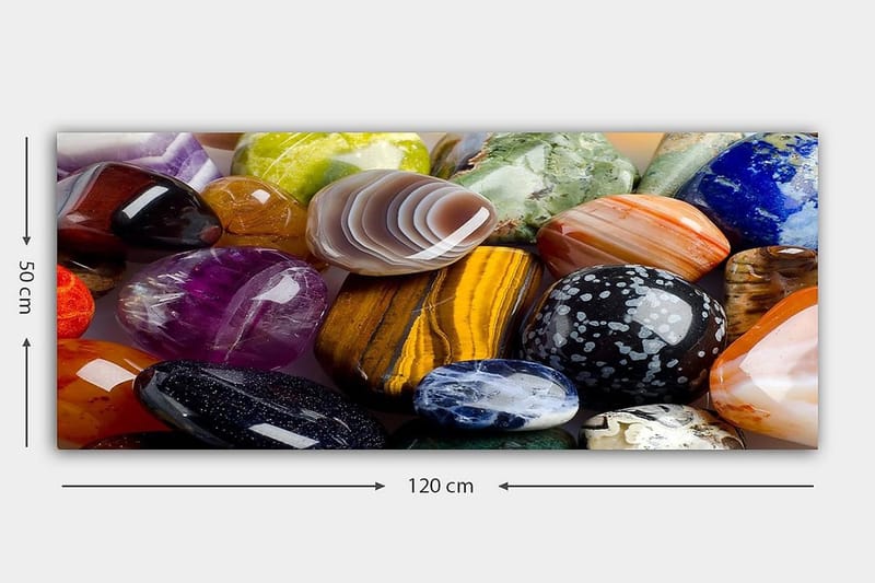 Canvastavla YTY Abstract & Fractals Flerfärgad - 120x50 cm - Inredning - Tavlor & konst - Canvastavlor