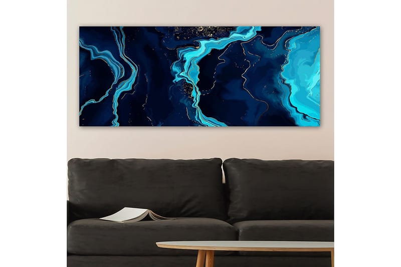 Canvastavla YTY Abstract & Fractals Flerfärgad - 120x50 cm - Inredning - Tavlor & konst - Canvastavlor