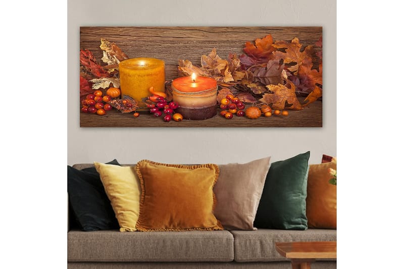 Canvastavla YTY Abstract & Fractals Flerfärgad - 120x50 cm - Inredning - Tavlor & konst - Canvastavlor