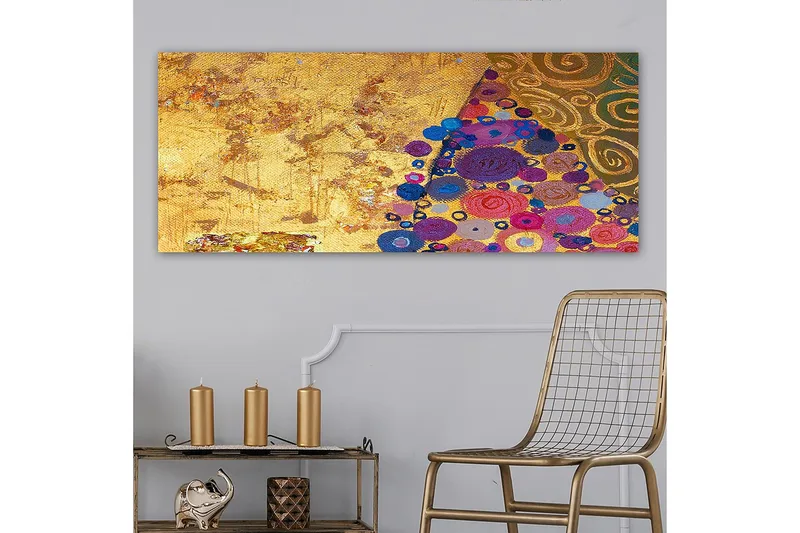 Canvastavla YTY Abstract & Fractals Flerfärgad - 120x50 cm - Inredning - Tavlor & konst - Canvastavlor