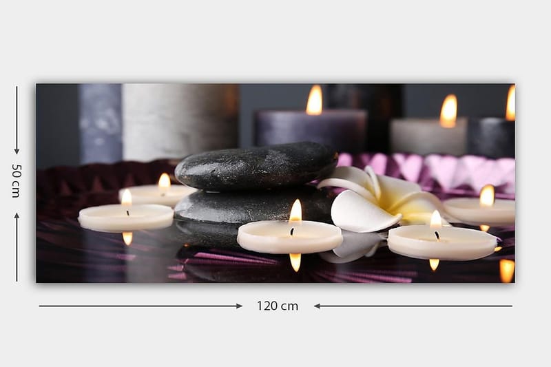 Canvastavla YTY Abstract & Fractals Flerfärgad - 120x50 cm - Inredning - Tavlor & konst - Canvastavlor