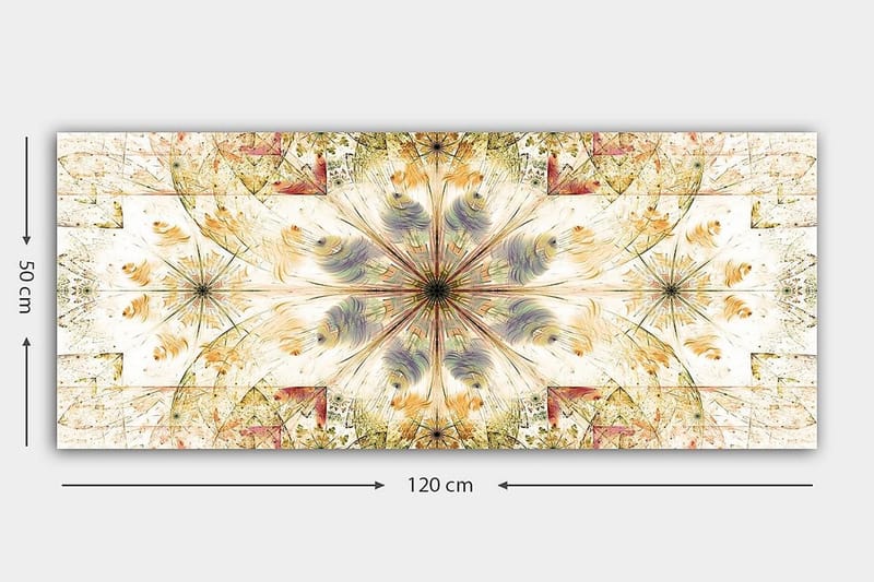 Canvastavla YTY Abstract & Fractals Flerfärgad - 120x50 cm - Inredning - Tavlor & konst - Canvastavlor
