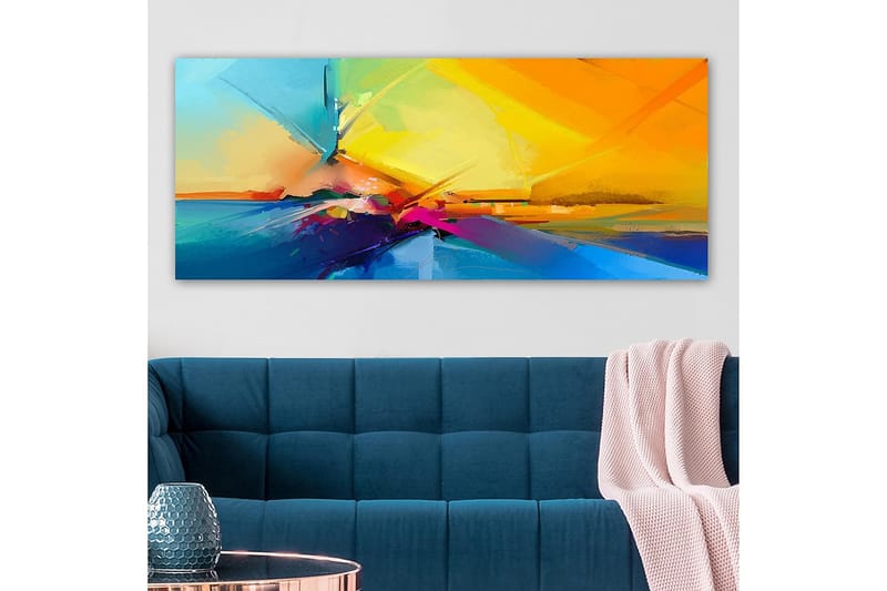 Canvastavla YTY Abstract & Fractals Flerfärgad - 120x50 cm - Inredning - Tavlor & konst - Canvastavlor