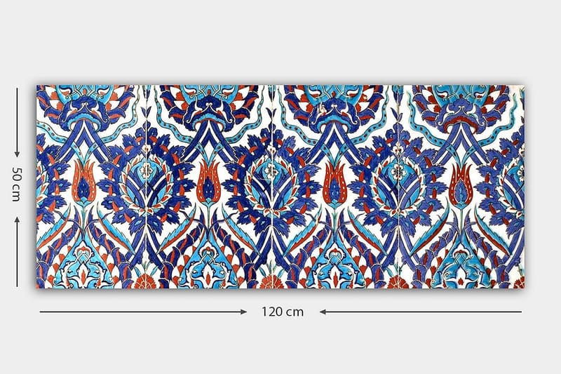 Canvastavla YTY Abstract & Fractals Flerfärgad - 120x50 cm - Inredning - Tavlor & konst - Canvastavlor